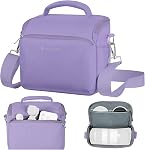 K&F Concept Camera Sling Bag Small Crossbody Camera Case DSLR/SLR Cute Compact Shoulder Photography Bags for Photographers-Purple