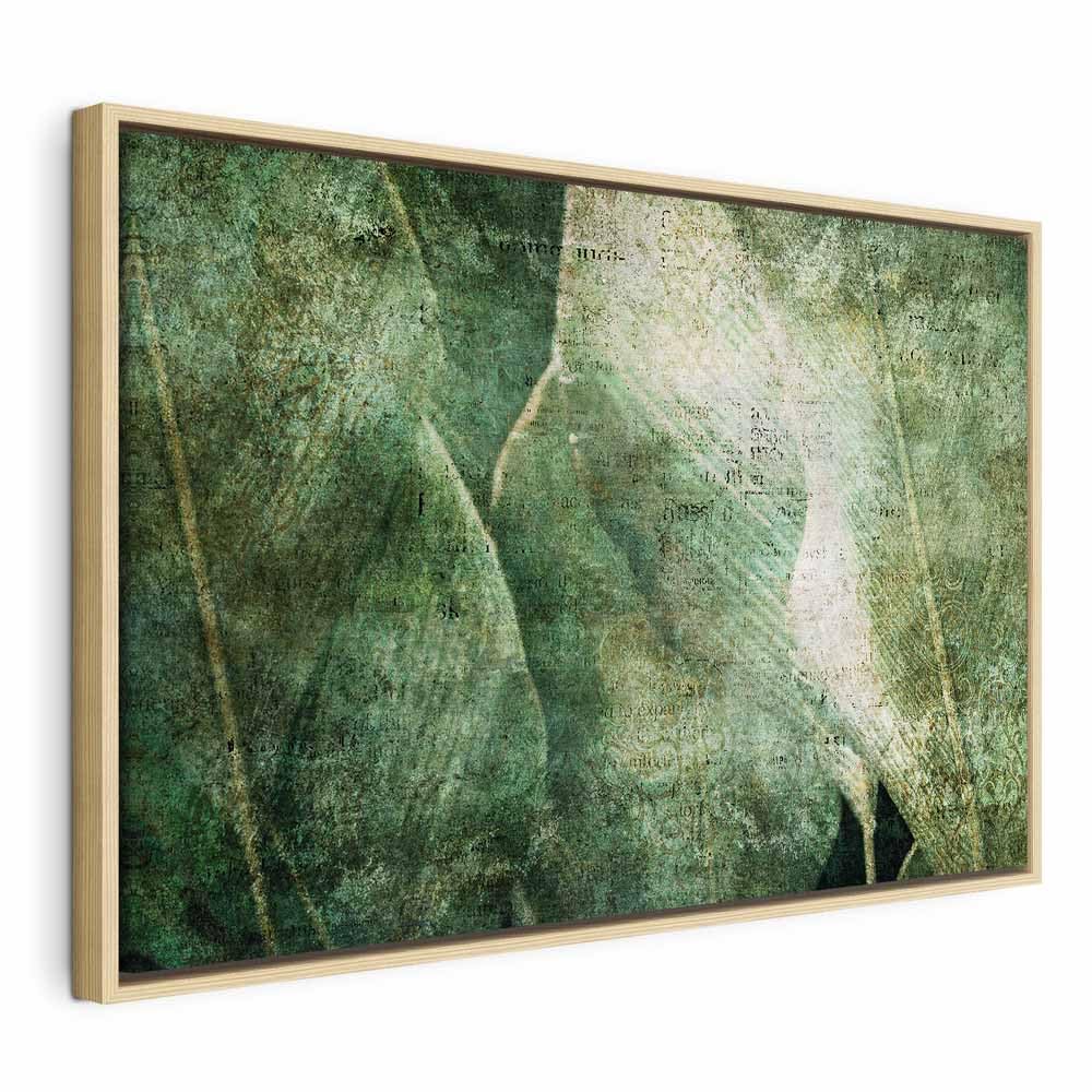 murando - Grand Tableau avec Cadre Salon, Ancien Plantes Nature, 120x80 cm