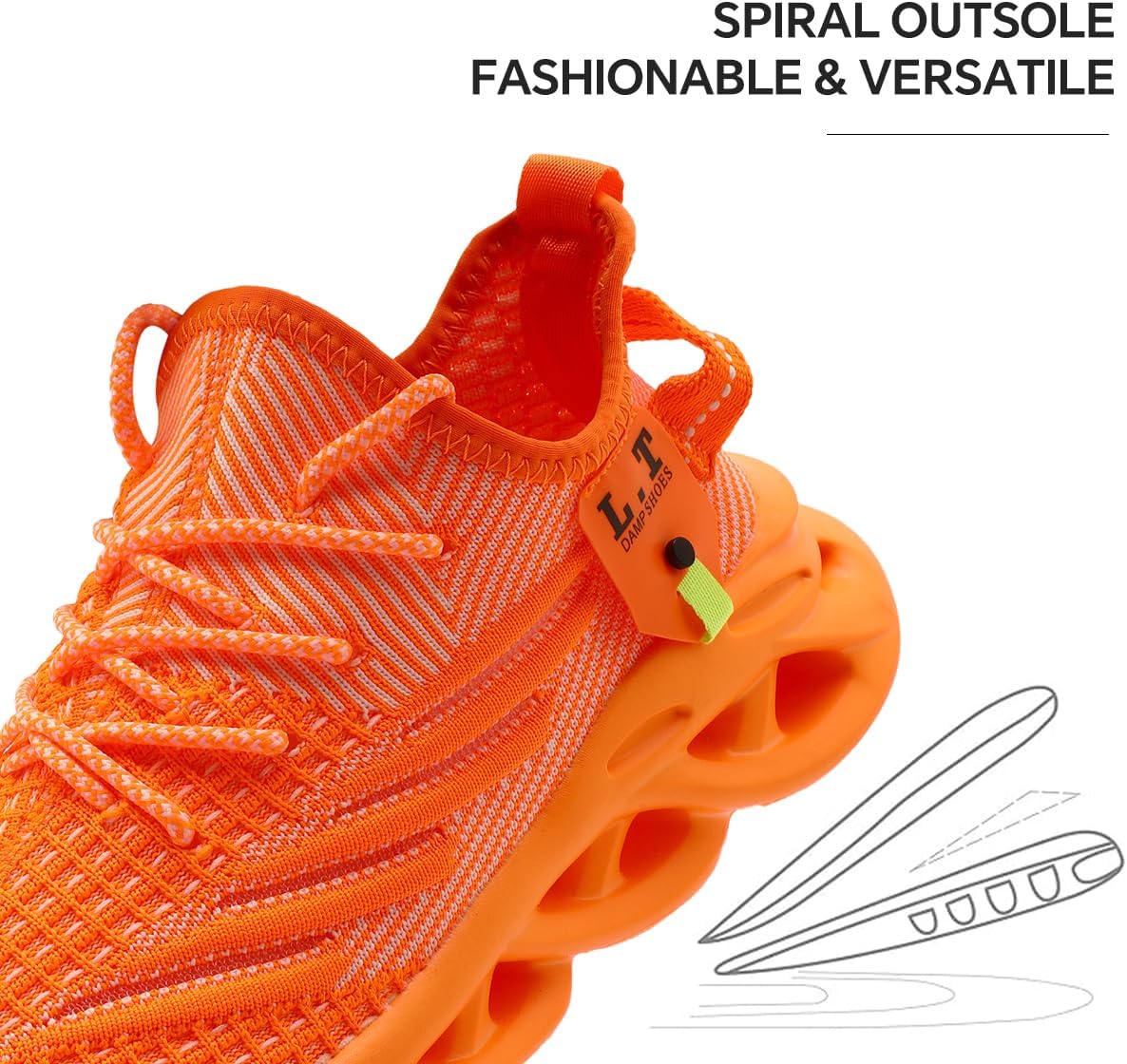 Mens Running Shoes Gym Slip on Sneakers Non Slip Walking Tennis Sports Work Athletic Workout Casual Lightweight Breathable Fashion