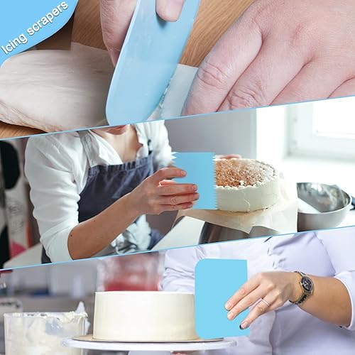 Miniatura 6 de NANAKKI - Juego de 35 bolsas y puntas, suministros de decoración de pasteles con 24 puntas de glaseado de pasteles, bolsas de silicona para