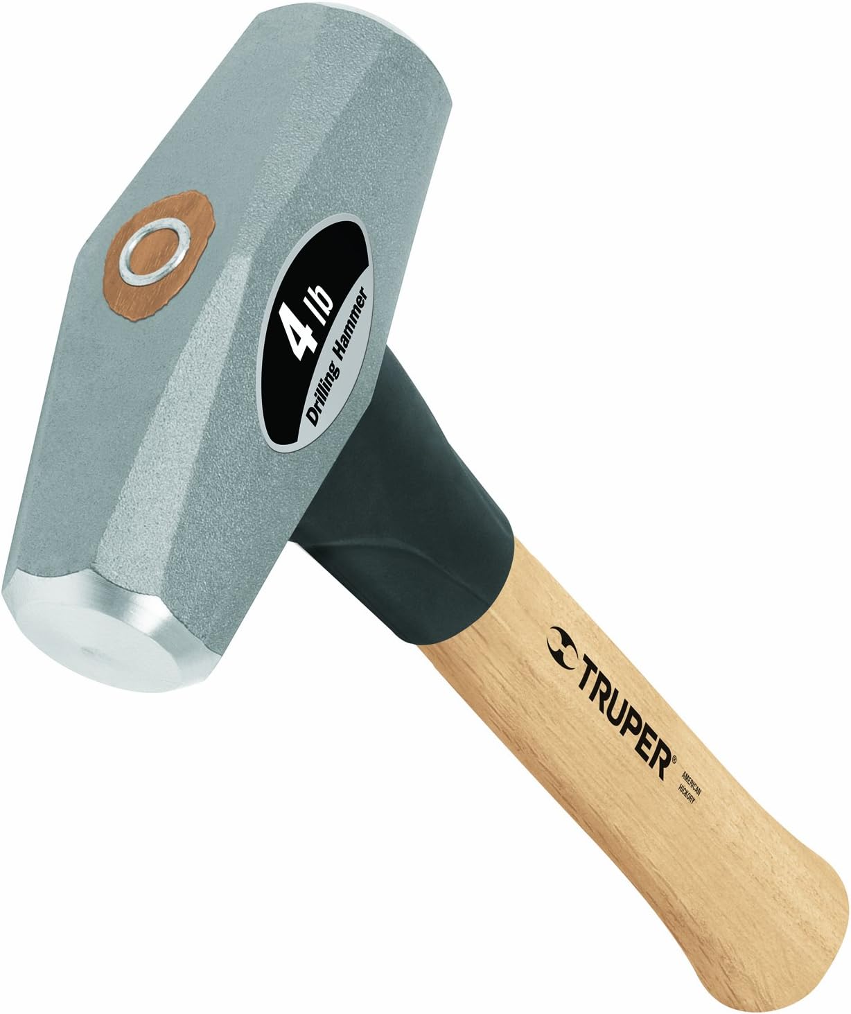 Truper 30949 4Pound Drilling Hammer, Hickory Handle, 10