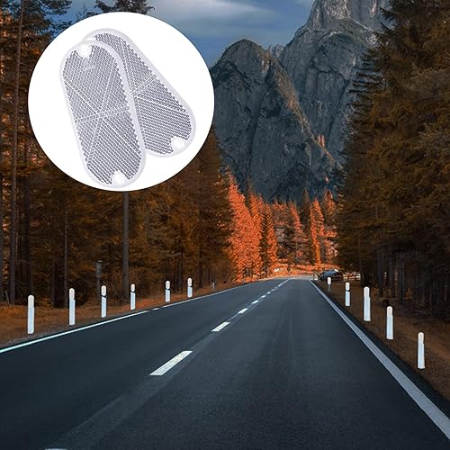 Miniatura 56 de smseace Paquete de 15 reflectores de seguridad rojos – Remolque autoadhesivo, coche, RV, motocicleta, coche, autobús reflectores