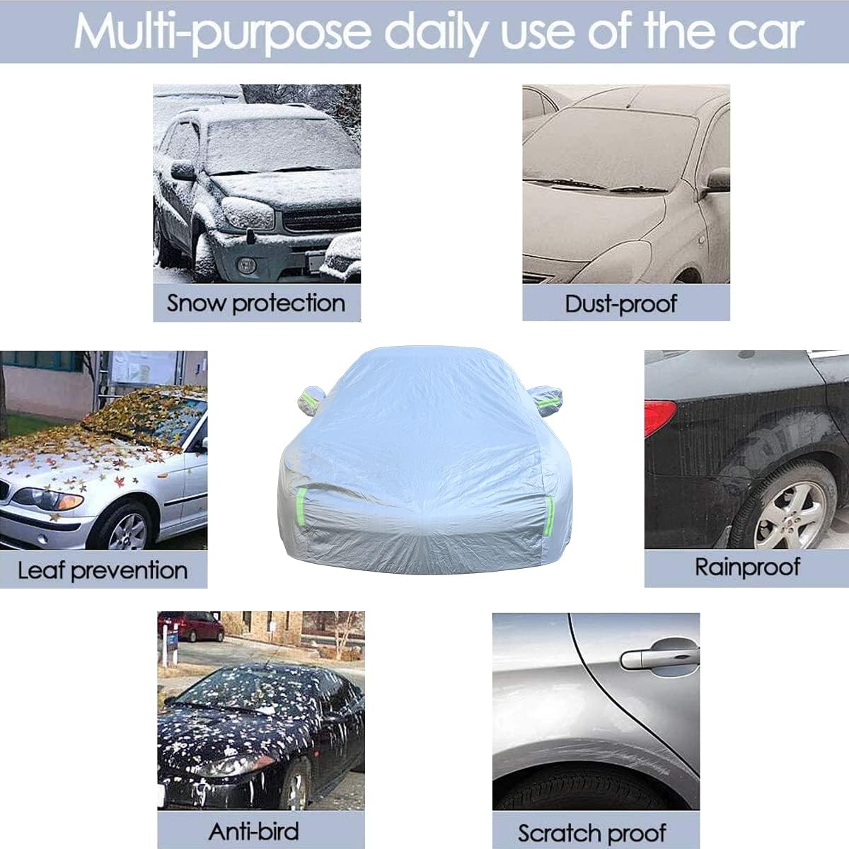 Car Windshield Sunshade, Car Sun Shade Full Rear Window Shades for Chevrolet Corvette C6 2005-2013, UV Rays Sun Visor Protector (Car Cover)