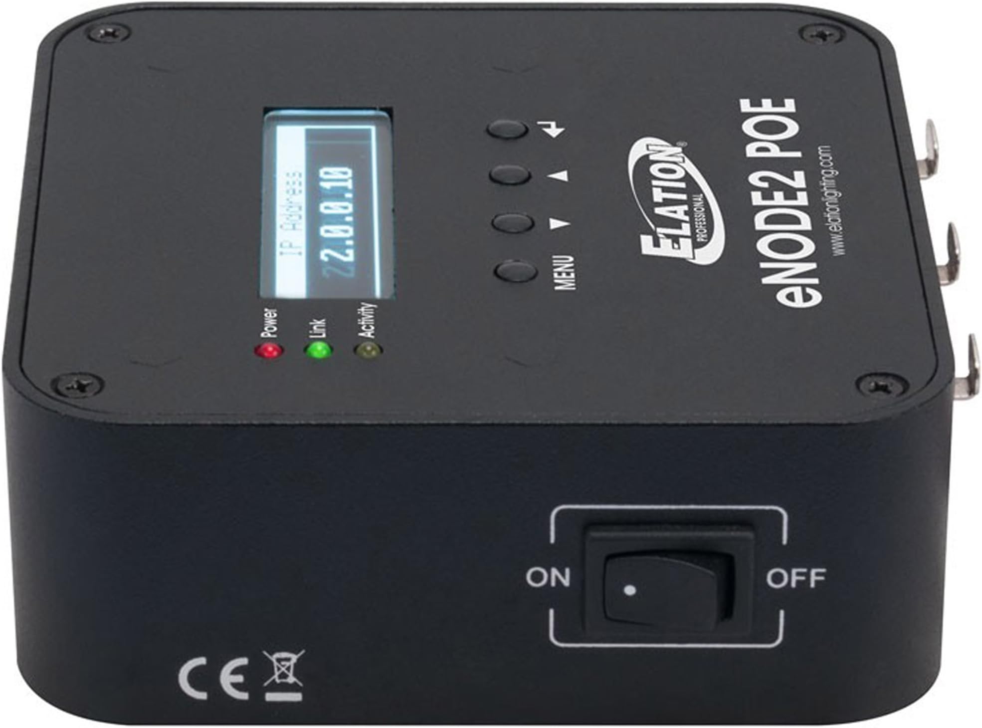 Elation eNODE2 POE 2-Universe Ethernet-DMX Powered Node