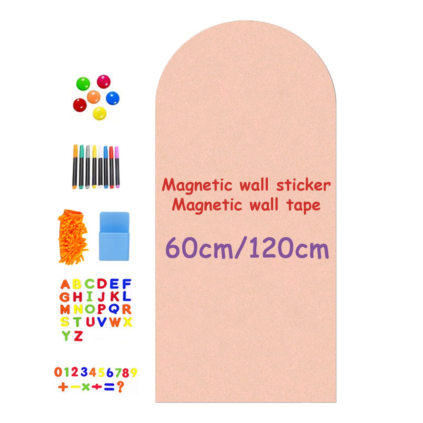 Autocollant de tableau magnétique effaçable, mémo de, 60CM