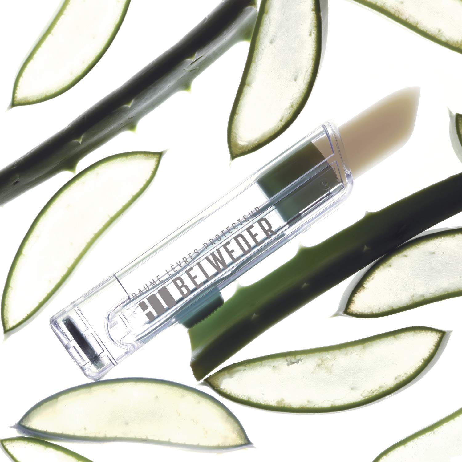 BELWEDER - Balsamo Labbra Protettivo con Aloe Vera, Vitamina E, Olio di Semi di Cotone - Balsamo Labbra Idratante - Protezione e Rigenerazione - Burrocacao Labbra Trasparente - 1 x 3,5 g