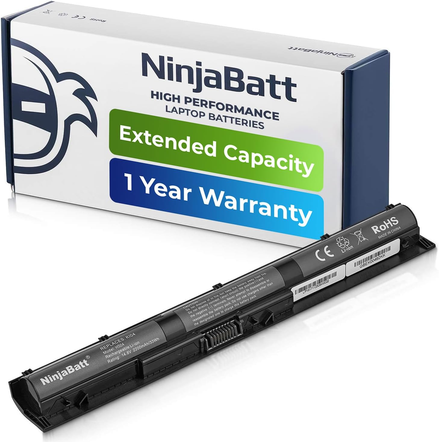NinjaBatt Battery for HP 800049001 K104 800050001 KI04 800010421