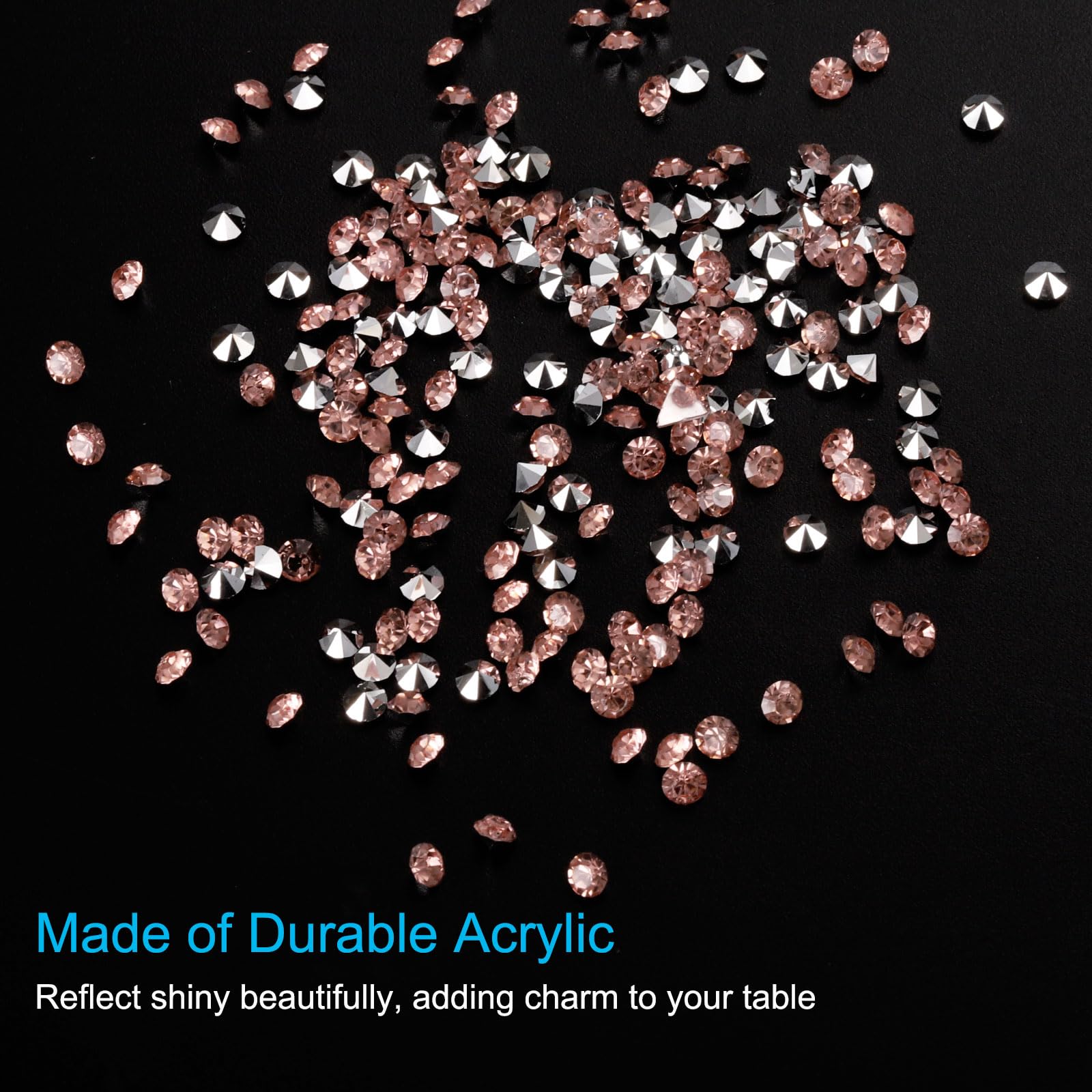 PATIKIL 14000Pcs Wedding Table Scatter Confetti Crystals 3mm Acrylic Diamonds Vase Fillers Gems for Table Centerpiece Decorations Bridal Shower Party - Image 3
