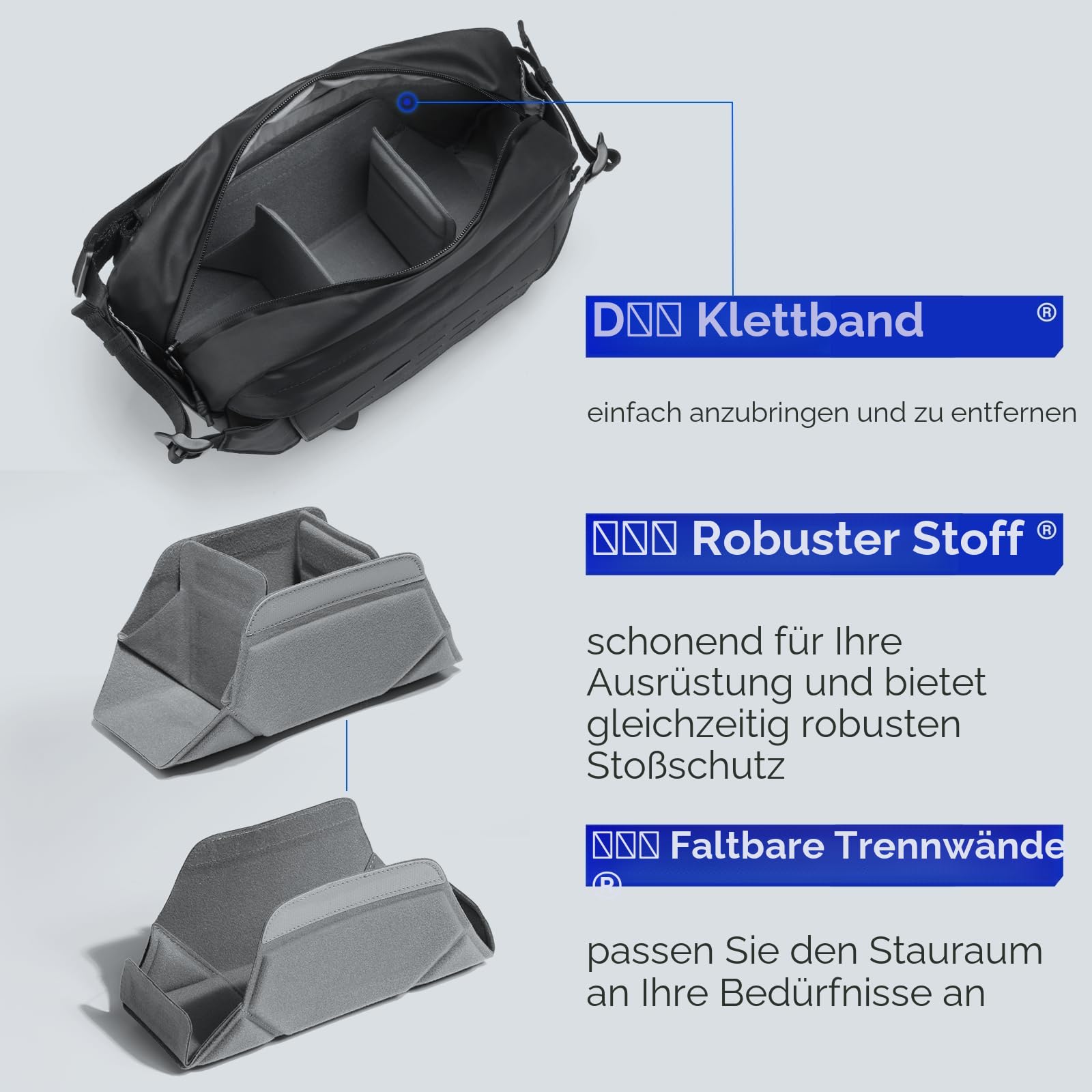 ULANZI Kamera Schultertasche, wasserdichte Kameratasche mit Stativhalterung, DSLR/SLR/spiegellose Kamerataschen Crossbody für Fotografen - Schwarz, 9 l Fassungsvermögen