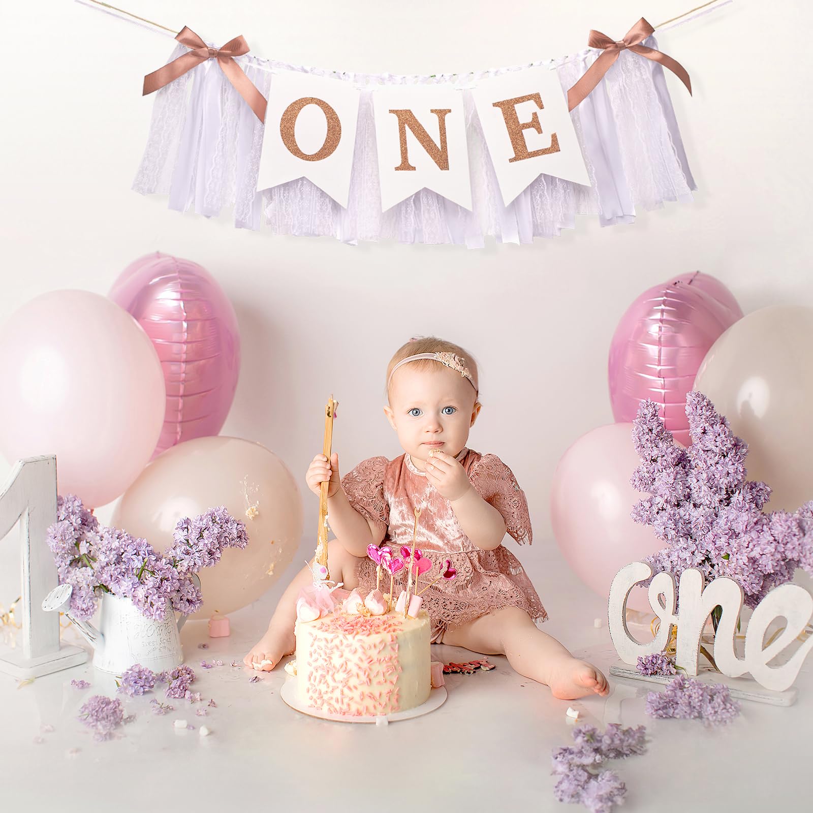 Décorations De Fête Pour Le 1er Anniversaire D'un Garçon, Kits De Décoration En Toile De Jute Pour Chaise Haute, Couronne, Chapeau, Décorations De Gâteau ONE, Bannière Joyeux Anniversaire SET746