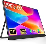 UPERFECT Portable Monitor 15.6" 1080P FHD Travel Screen with Foldable Stand Mini HDMI/One USB-C, 1200:1 Eye Care IPS Portable Display, Frameless External Second Screen for Laptop/Phone/PC w/VESA