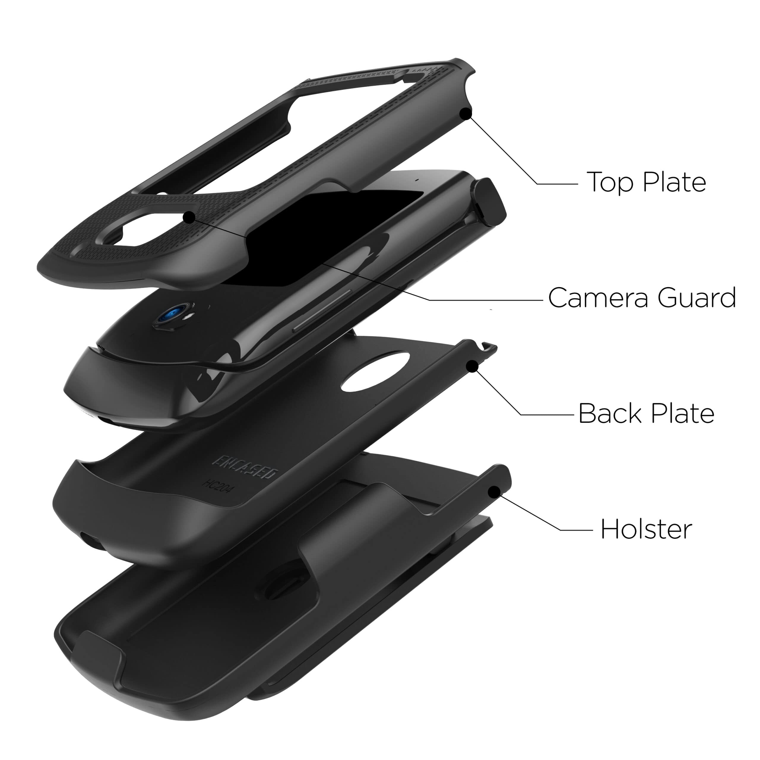 Encased DuraClip - Custodia con clip da cintura per Motorola RAZR 5G (versione 2020)
