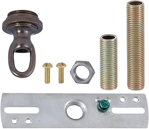 Miniatura 7 de B&P Lamp Pesado, Estilo Antiguo Bronce Pulido Canopy Kit, 5 12" Dia., Pulido & Lacado