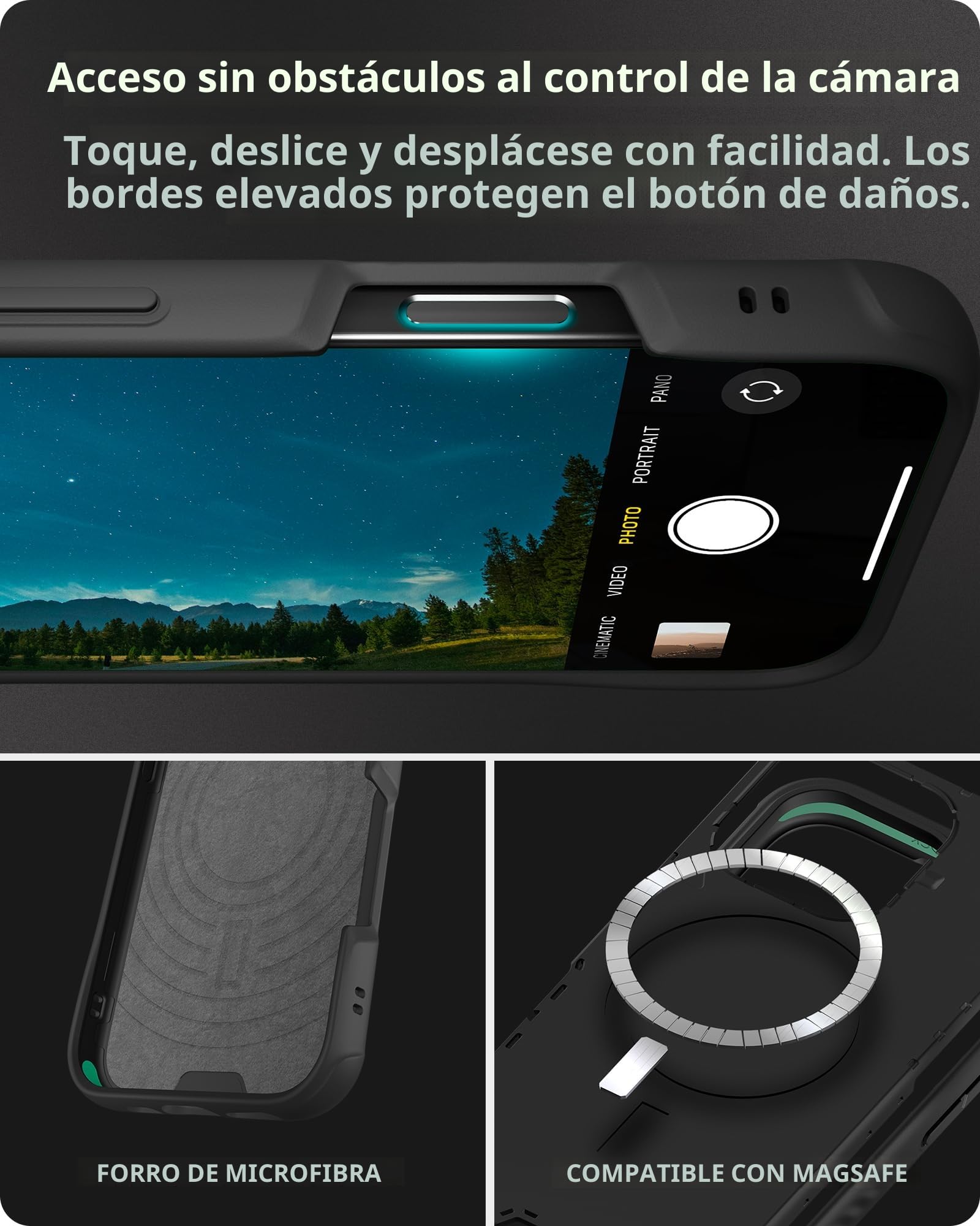 Mous para iPhone 16 Pro MAX Funda MagSafe, Limitless Fibra de Carbono - Resistente a Golpes