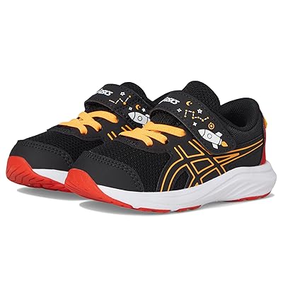 ASICS Kids Contend 9 TS School Yard (Toddler) Kids Shoes Black/Orange Pop