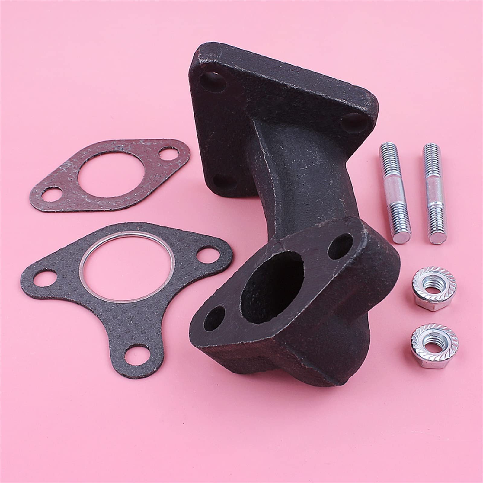 MANGRY Silenziatore di Scarico Tubo Collettore Guarnizione Bullone Dado Guarnizione Kit for GX340 GX390 11HP 13HP GX 340 390 Rasaerba Motore Pezzo di Ricambio