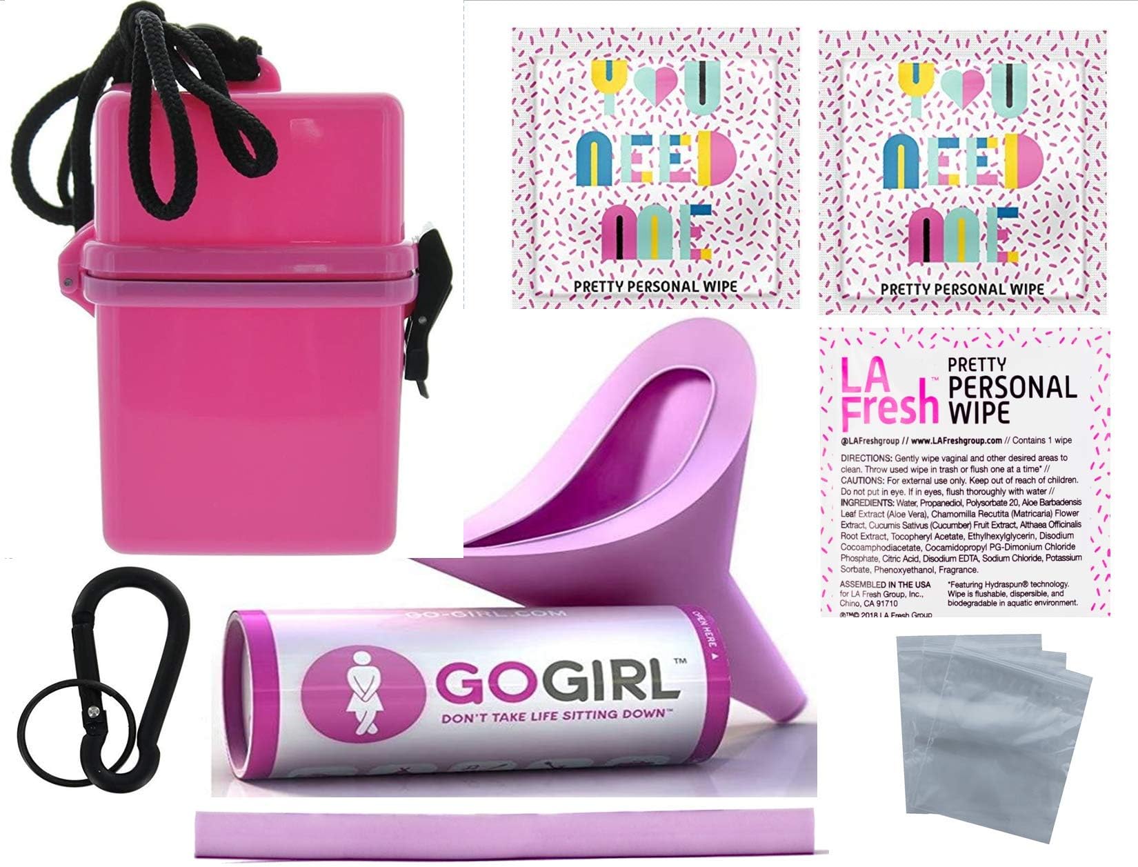 Go Girl Female Urination Device, Lavender Go Girl Extension Tube Waterprppf Case