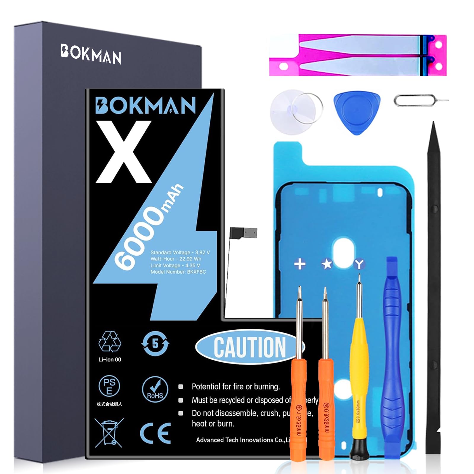 iPhone X バッテリー最大容量100% For iPhone X 大容量 バッテリー ｜ XGDMALL