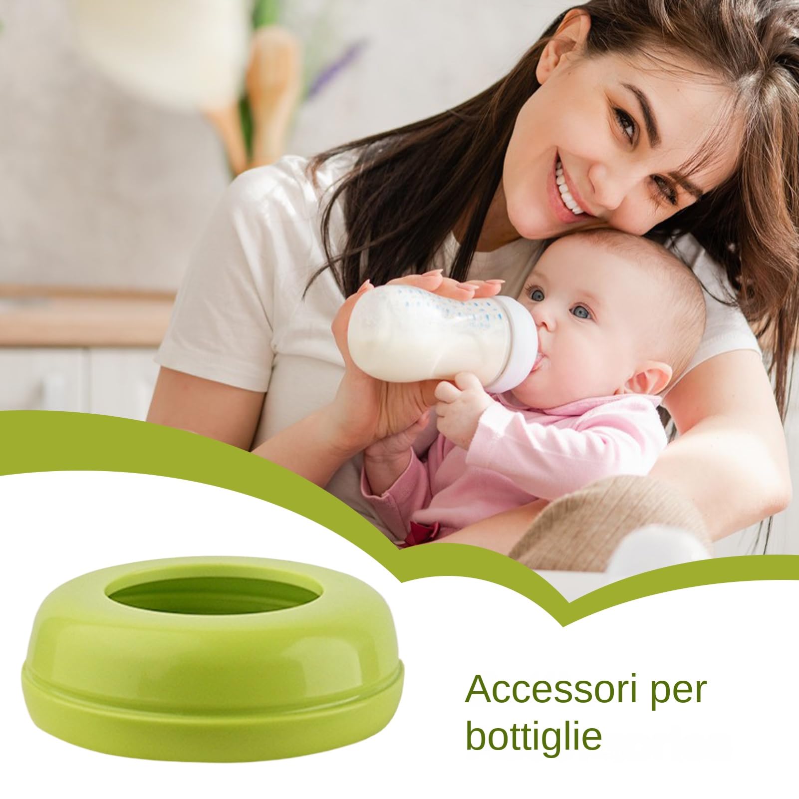 Set Di 5 Anelli Di Ricambio Per Collare Per Biberon - Anelli A Vite A Prova Di Perdite In PP Per Uso Alimentare, Design Robusto E Leggero Con Rimozione Facile Da Installare, Mantiene Le Bottiglie Puli