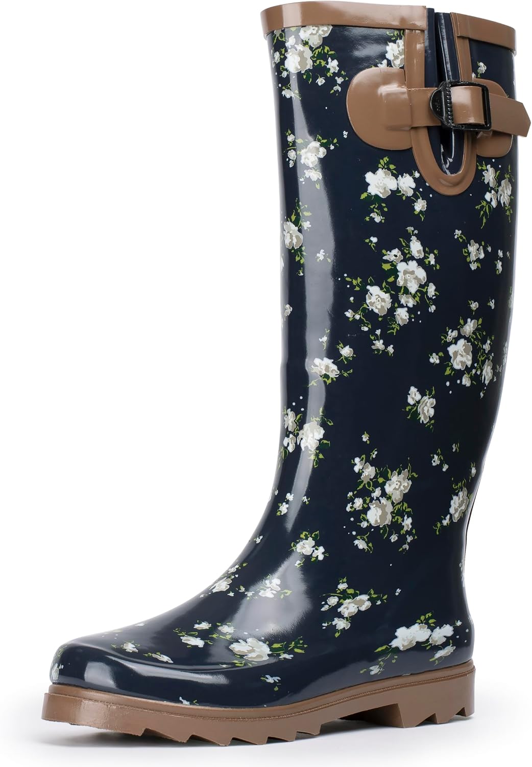 Alpine Swiss Izzy Womens Waterproof Mid Calf Rain Boots | Tall Rubber Garden Boots | Anti-Slip Outdoor Work Mud Boot | Wellington Boots Rain Shoes