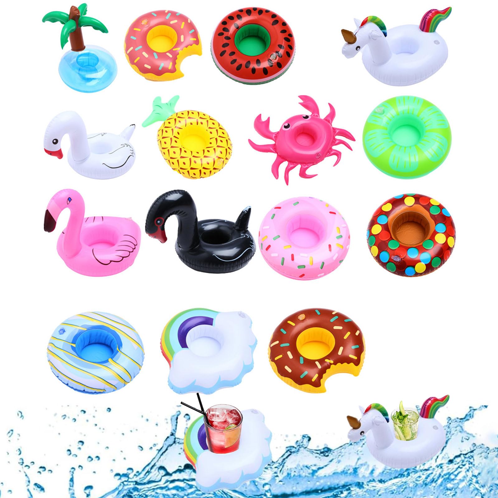 Bar Flottant pour Piscine,Bar Gonflable Piscine,Bar Piscine,Porte Gobelet Gonflable