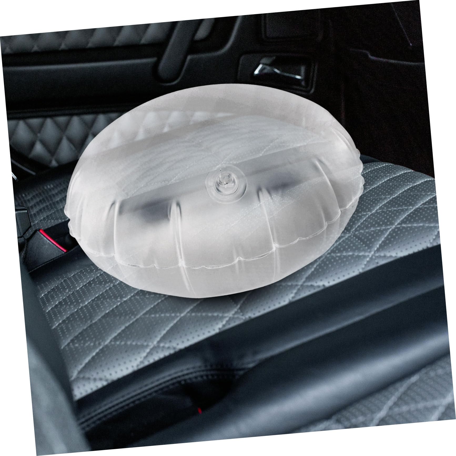 Cabilock 4pièces Coussin Gonflable Transparent pour Camping Et Voyage pour Canapé Et Siège Auto Confort Optimal pour Cou Compact Et Portable