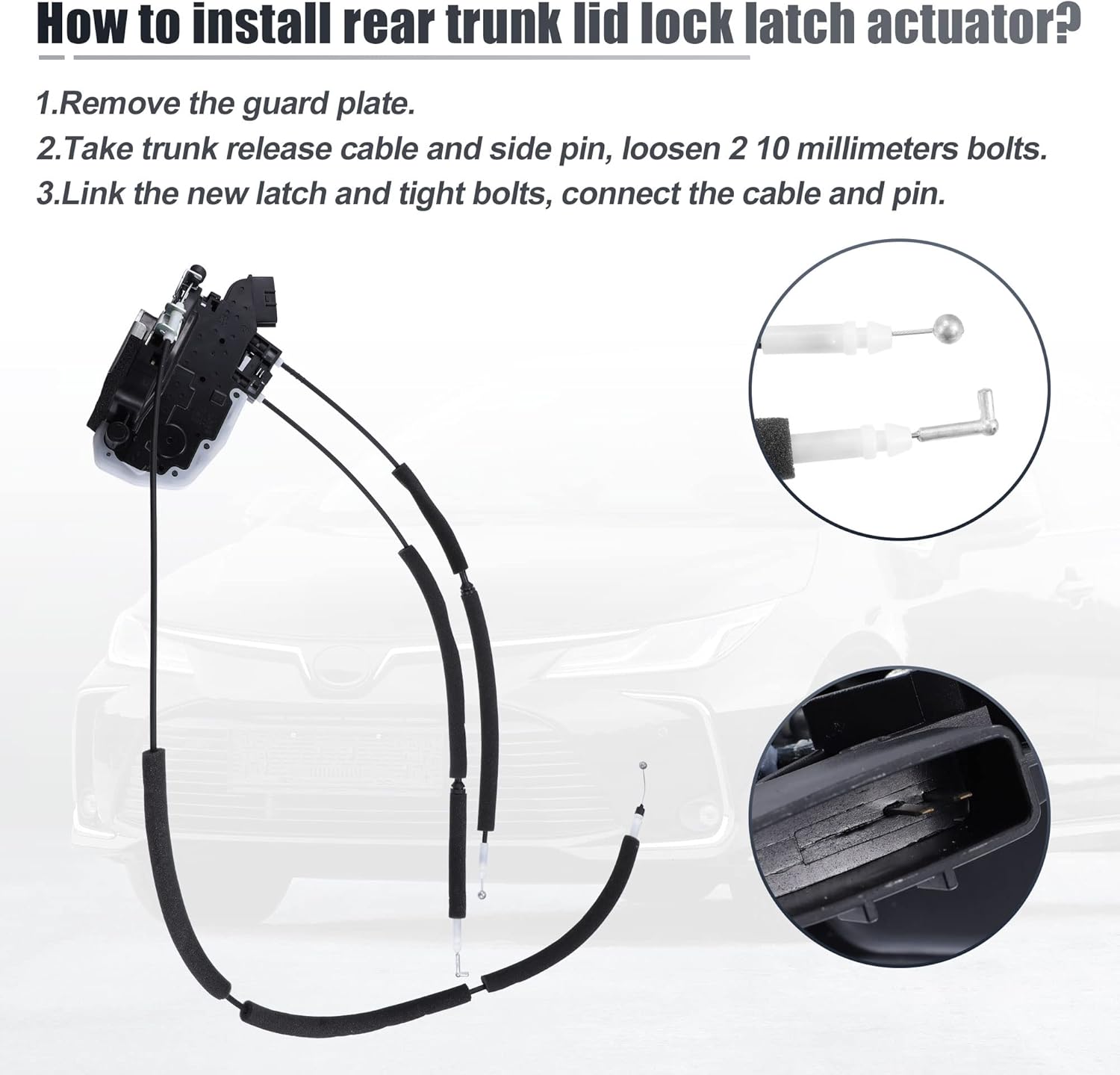 X AUTOHAUX Rear Side Power Door Lock Actuator Motor for Infiniti Q50 Sedan 4-Door 2014 2015 2016 2017 2018 2019 2020 82501-4GA0A 825014GA0A