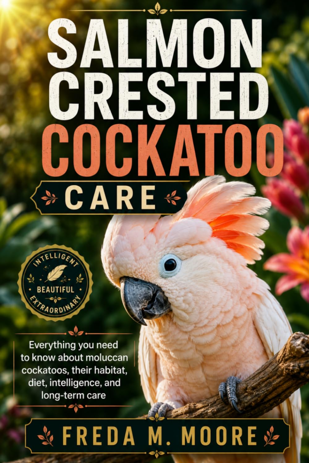 SALMON CRESTED COCKATOO CARE: Everything you need to know about moluccan cockatoos, their habitat, diet, intelligence, and long-term care