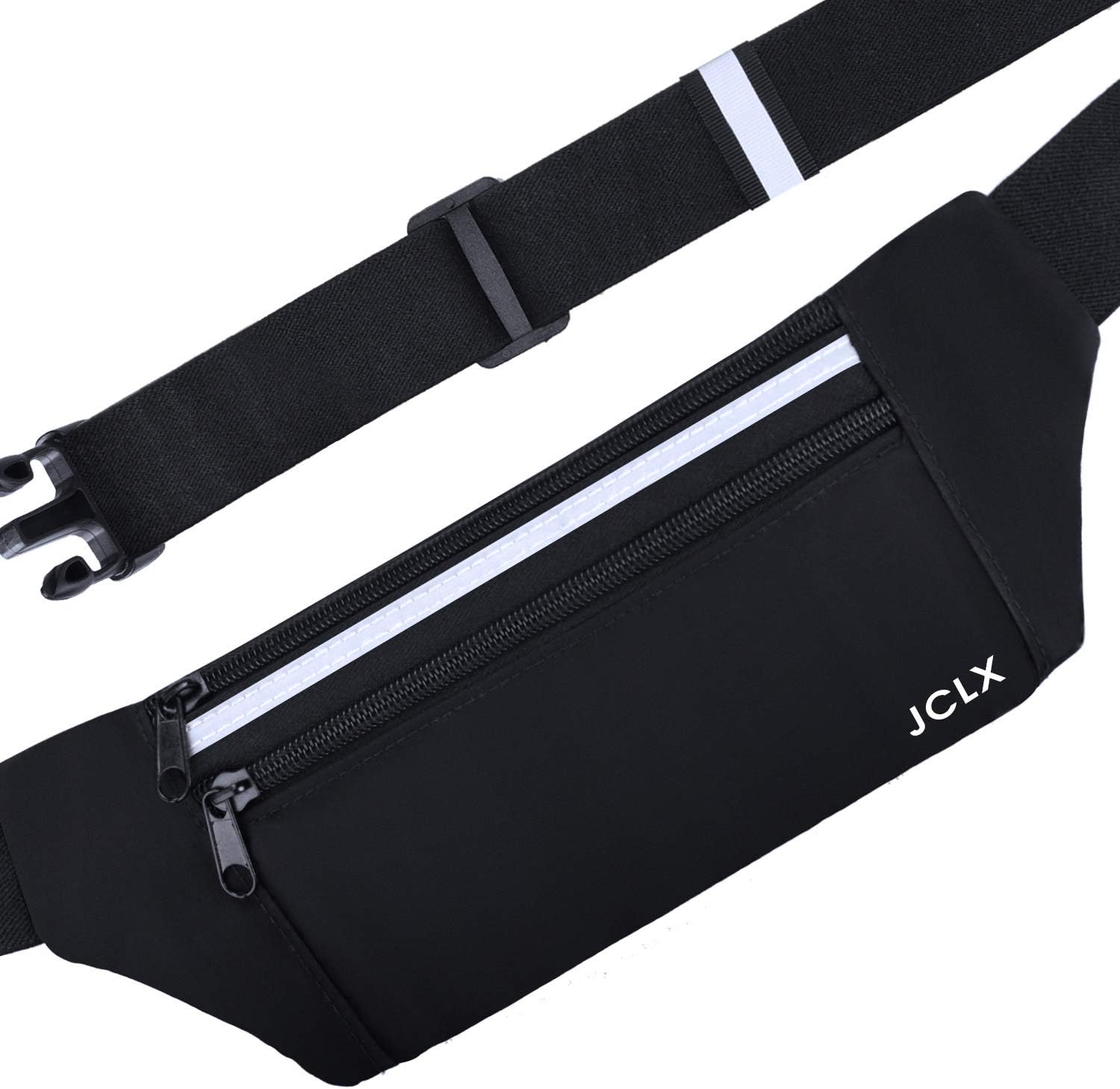 JCLX Running Waist Packs, Ultra Light Bounce Free Waist Pouch Fitness Workout Belt Sport Waist Pack Exercise Waist Bag for Apple iPhone 8 X 7 6+ 5s Samsung in Running Gym Marathon Cycling