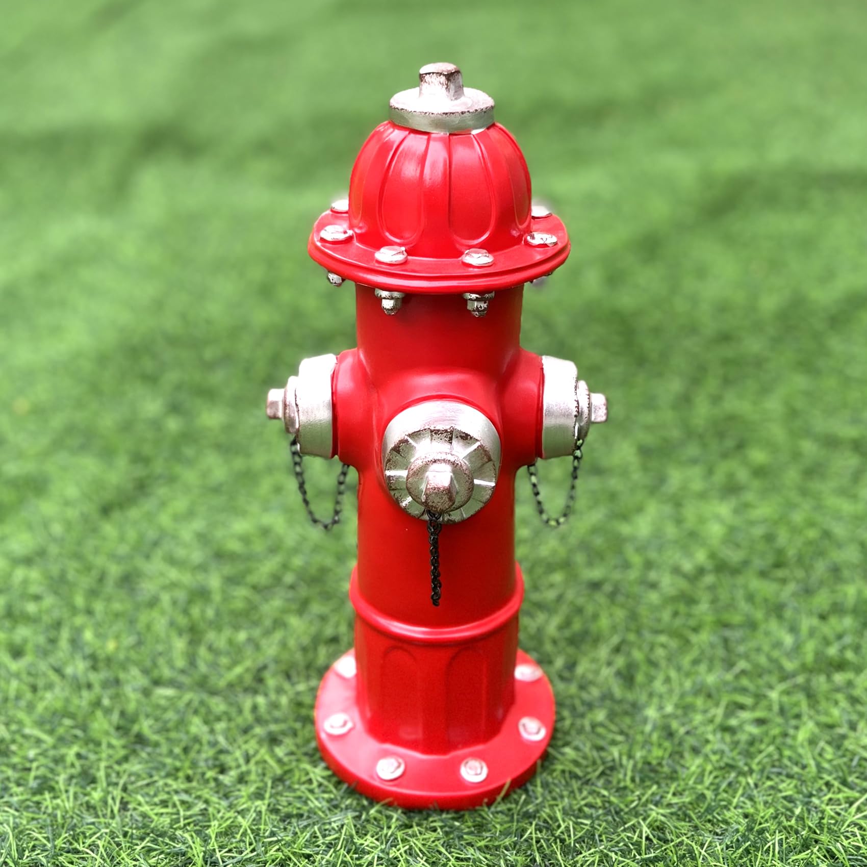 Elenon Outdoor Fire Hydrant Statue for Dog to Peed on, 14.5"" Fire Hydrant Puppy Pee Training Post, Gadrden Yard Lawn Backyard Ornament Decoration Firefighter Gifts for Men