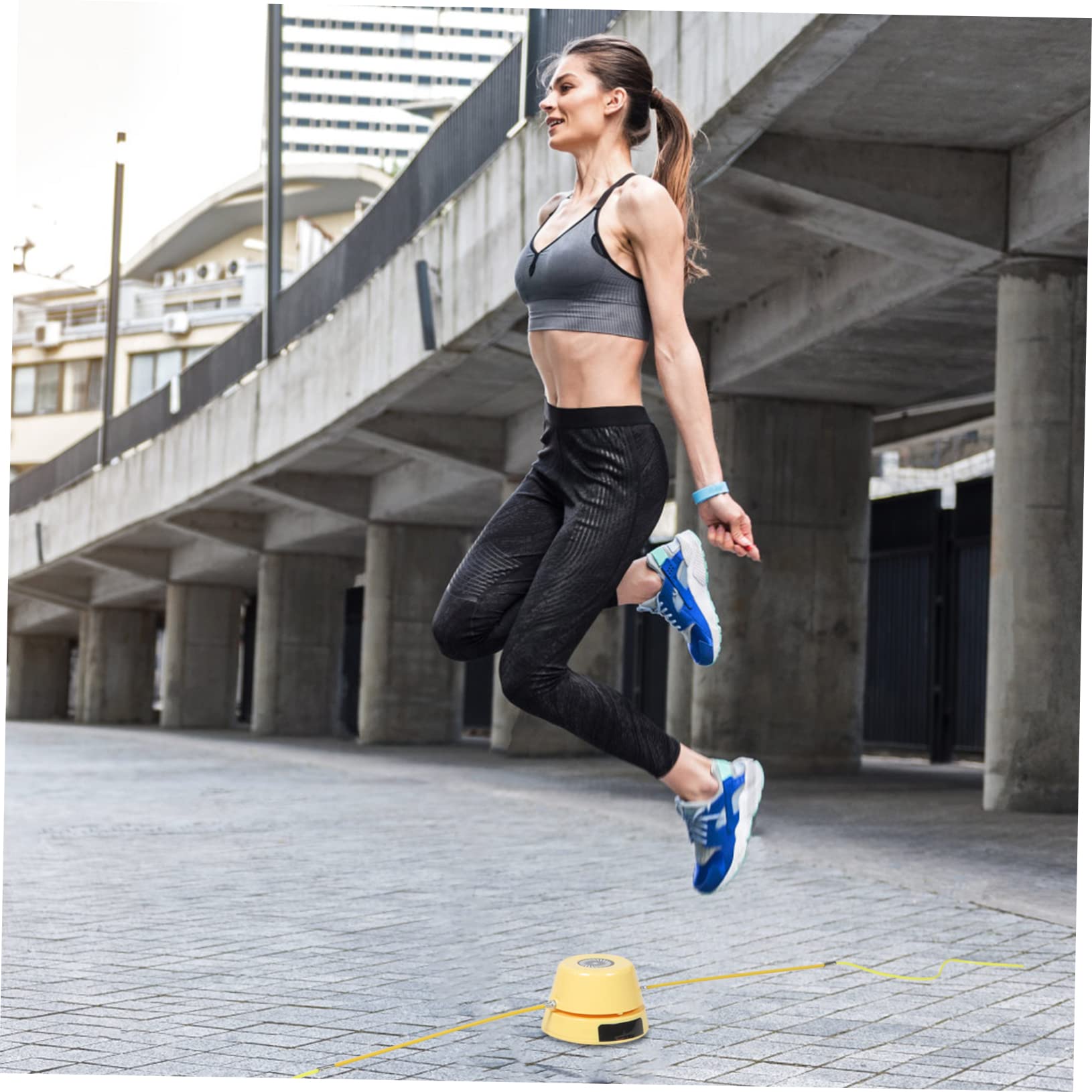 Sosoport Máquina automática para Saltar la Cuerda Adelgazante Jump Rope Saltar la Cuerda con Contador Equipo Juguete para Saltar a la Cuerda en casa Saltar la Cuerda automatica AbS