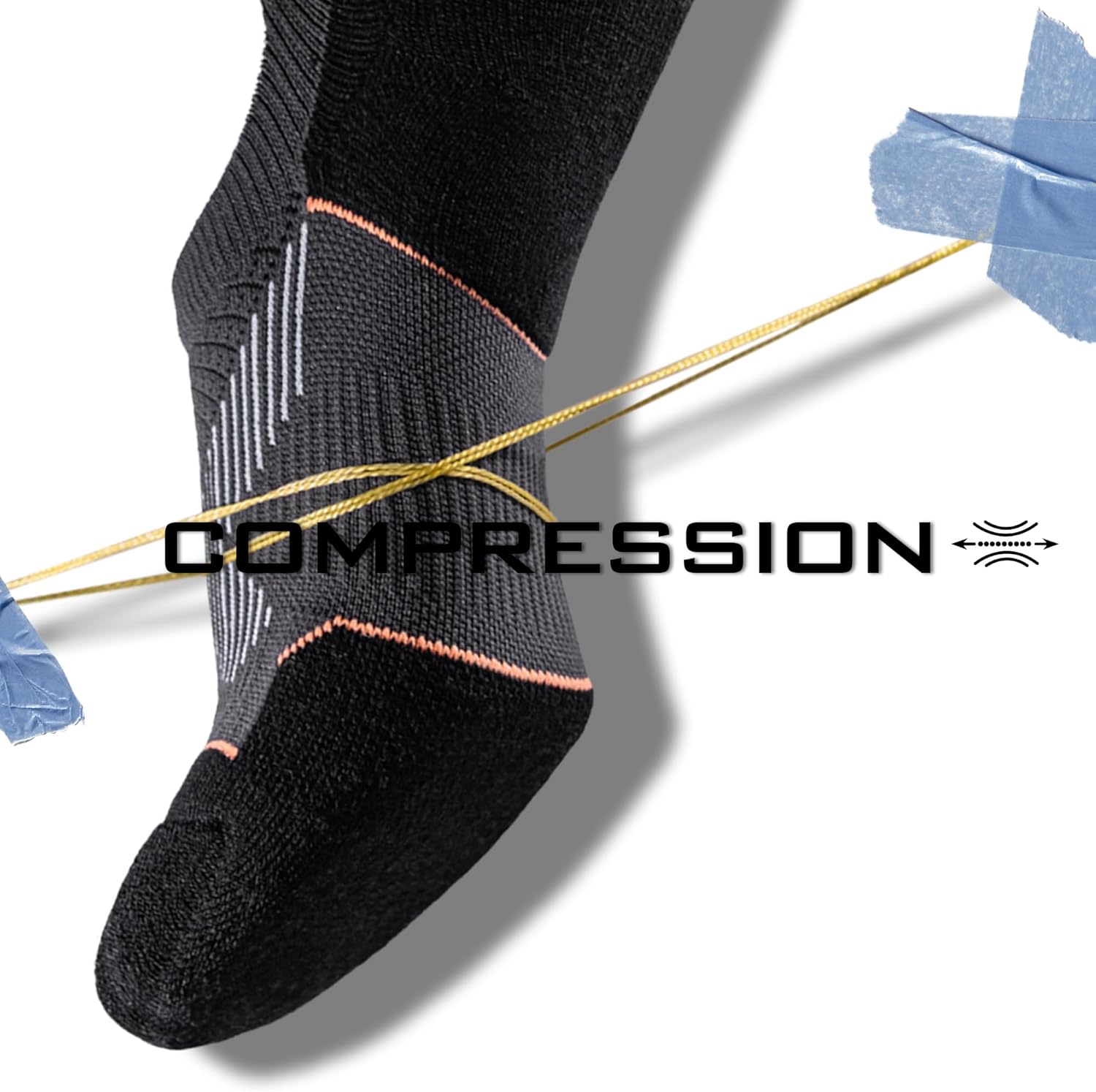 BRISIRA Coolmax Bamboo Viscose Compression No Show Socks Moisture Wicking Cushion Short Low Cut Ankle Athletic Sock for Golf - Image 5
