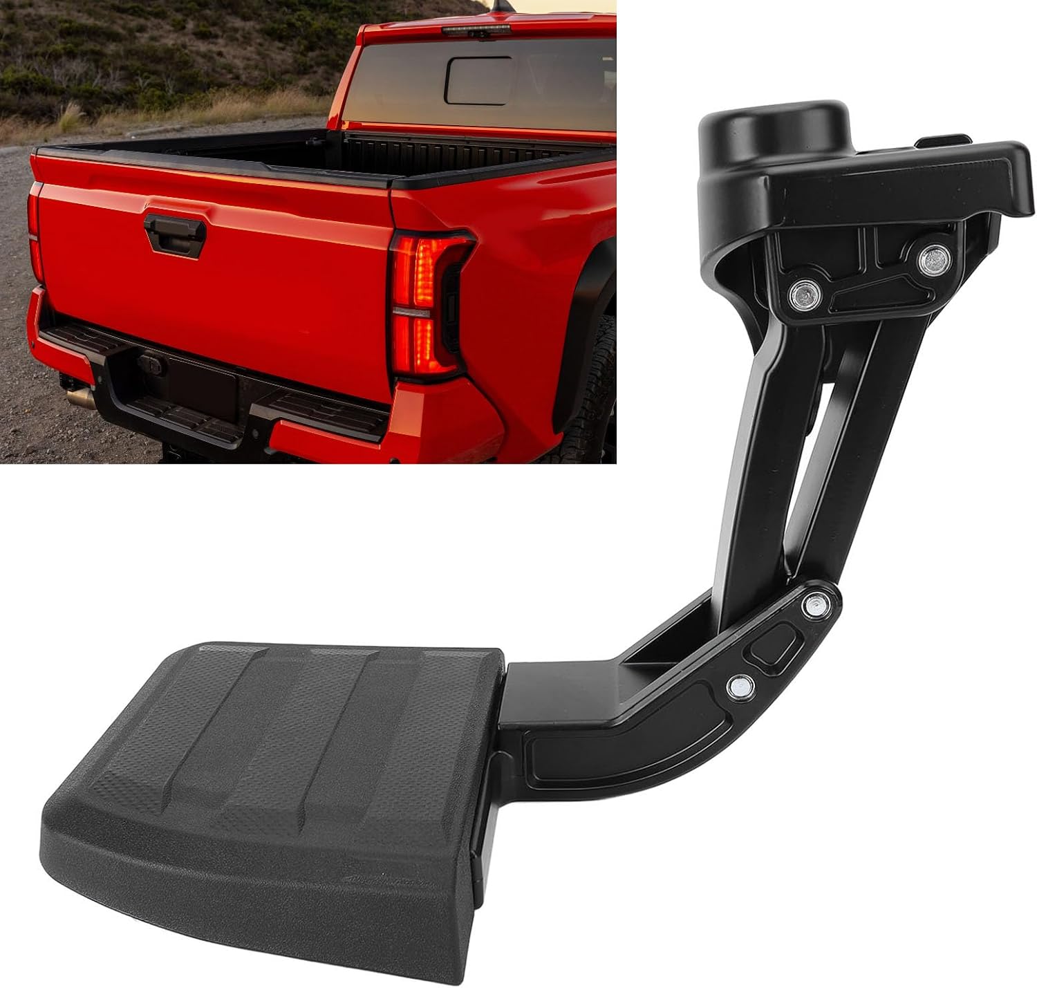 Bed Step, Retractable Rear Bumper Tailgate Step for Truck Easy Access with Metal Bedstep Replacement PT392-35920 Compatible with Toyota Pickup 2024+ for Rear Bed Access