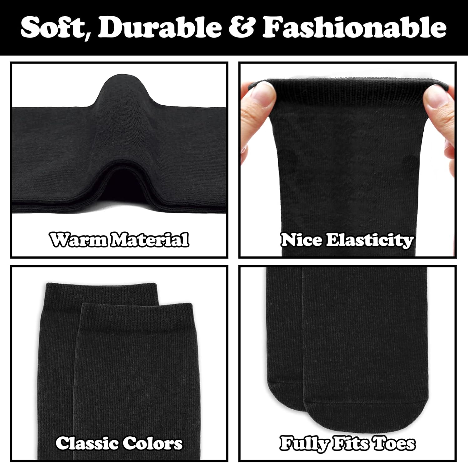 Sarfel 4 Pairs Youth Kids Toddler Soccer Socks Girls Boys Baseball Socks Kids Football Softball Accessories Team Sports - Image 4