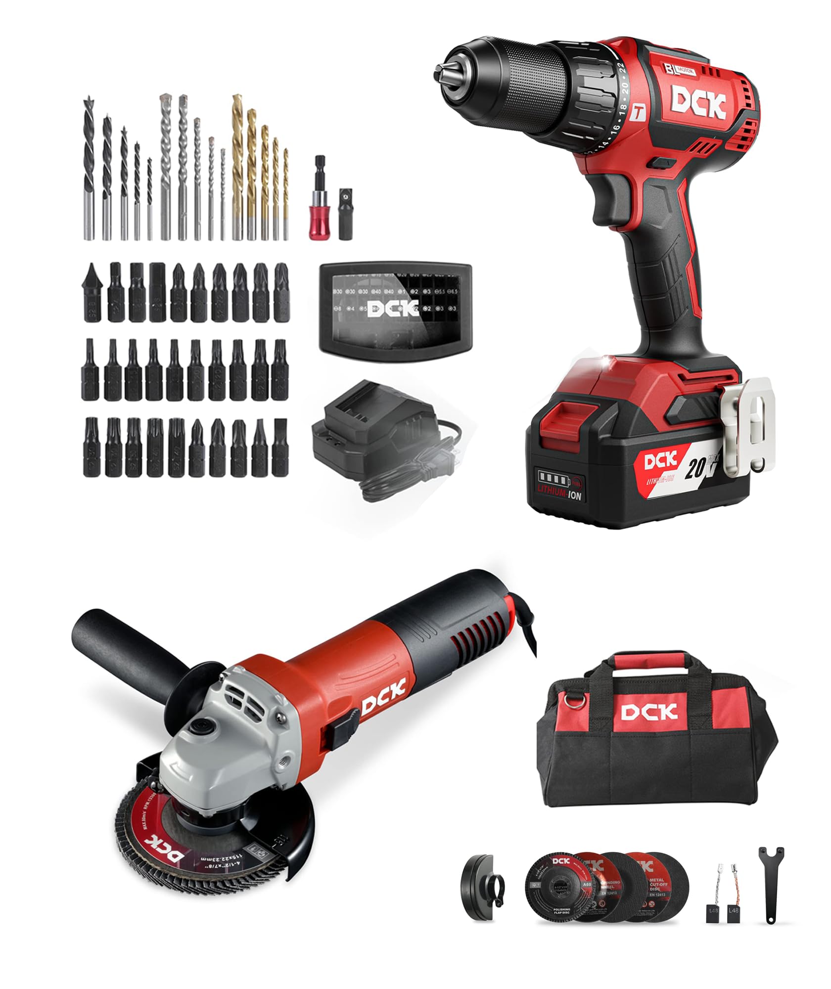 Dewalt Impact Driver DCK 20V Brushless Hammer Drill, 531