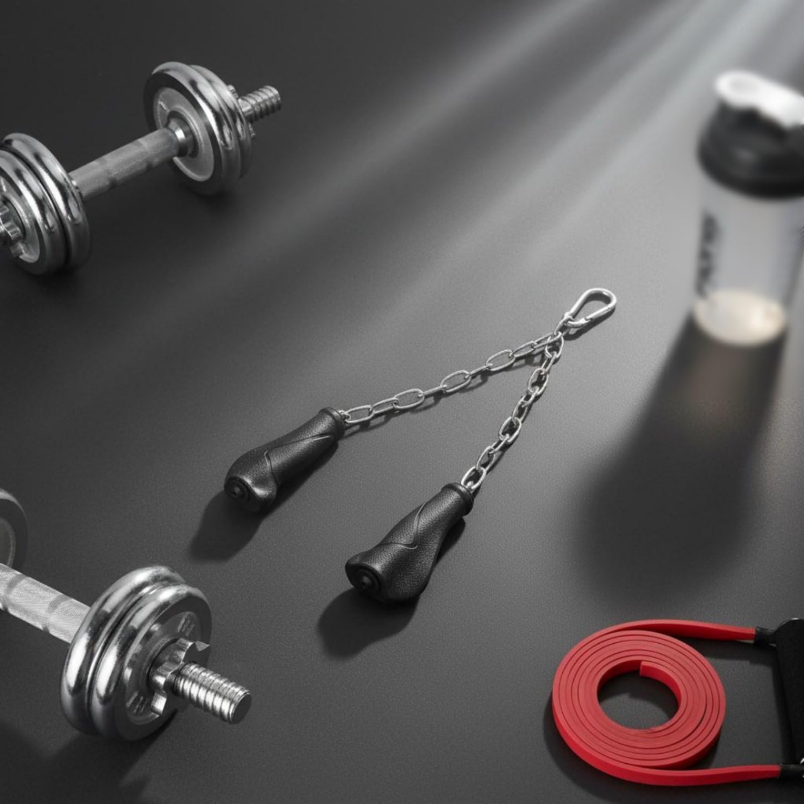 Empuñadura para Entrenamiento de Brazo Mango Asa Accesorio con Superficie Texturizada en TPE Que Reduce Fatiga y Aumenta Estabilidad Conexión