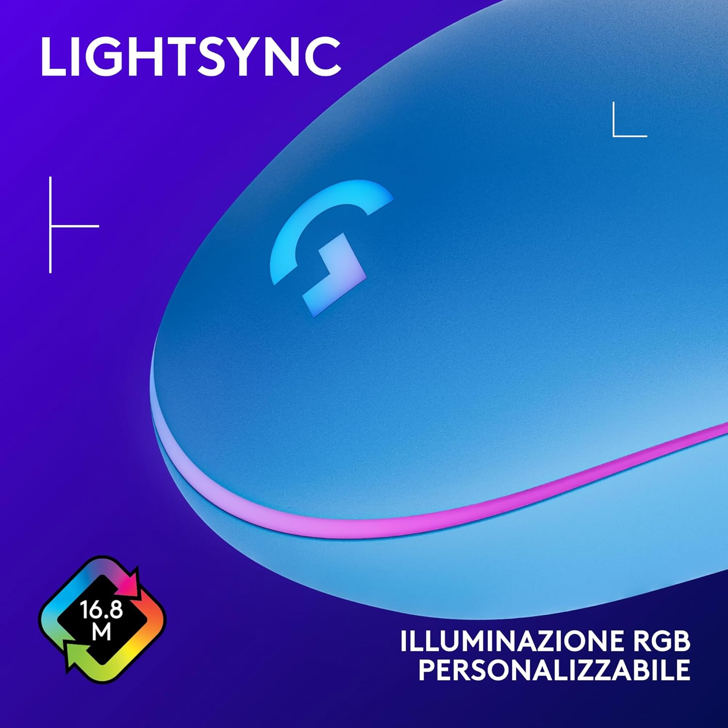 G203 LIGHTSYNC Mouse Gaming con Illuminazione RGB - Mouse gaming - Immagine 3