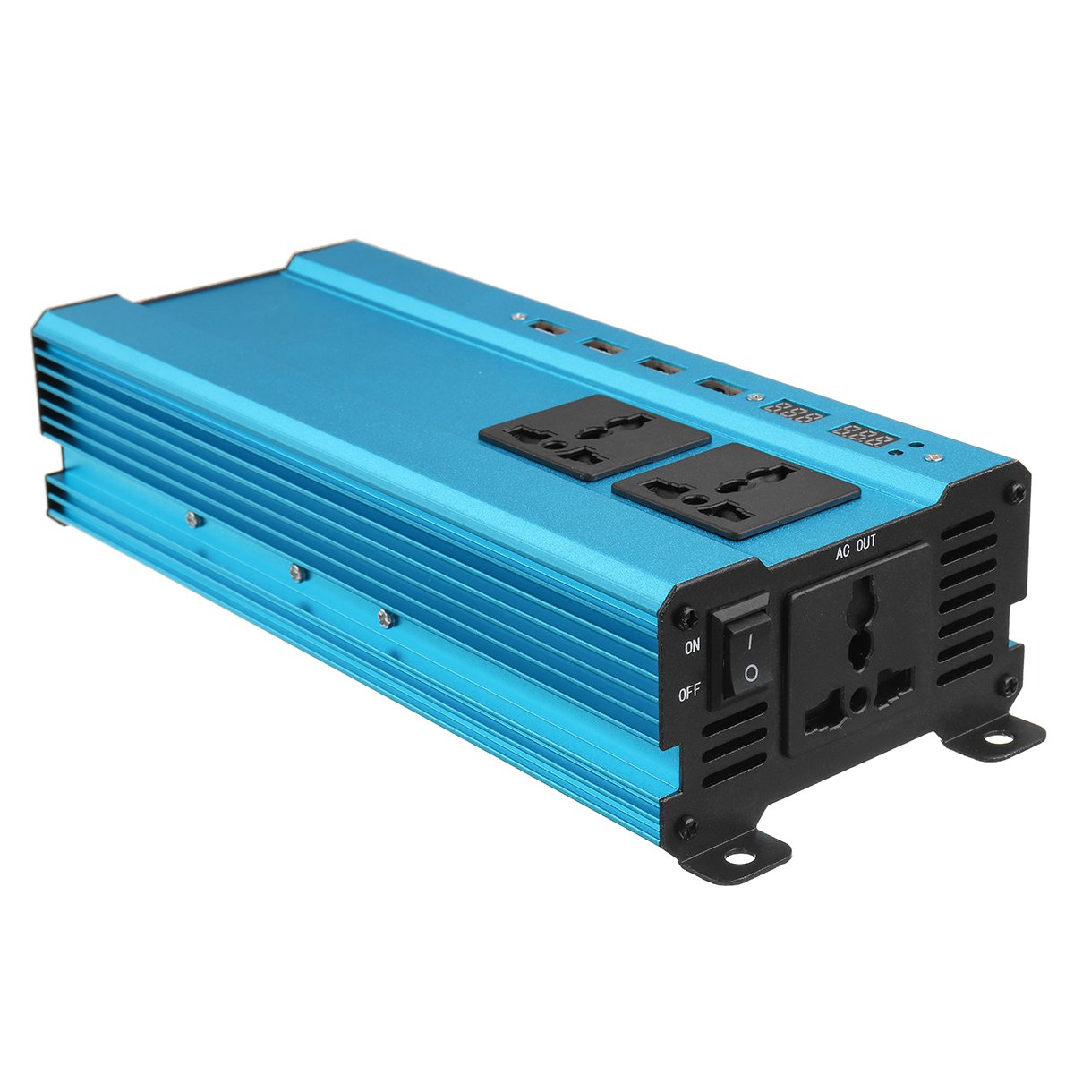 5000W 12V / 24V DC zu 220V Wechselrichter führte geänderten Sinus-Wellen-Konverter-Blau - 24V