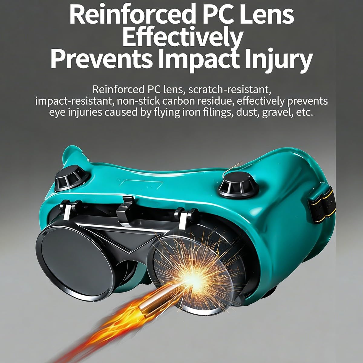 Gafas de Soldar con Tapa Abatible Oscuras Antivaho para Corte Oxiacetilénico Esmerilado Soldadura al Arco Protección UV Resistentes a Impactos Paquete de Dos