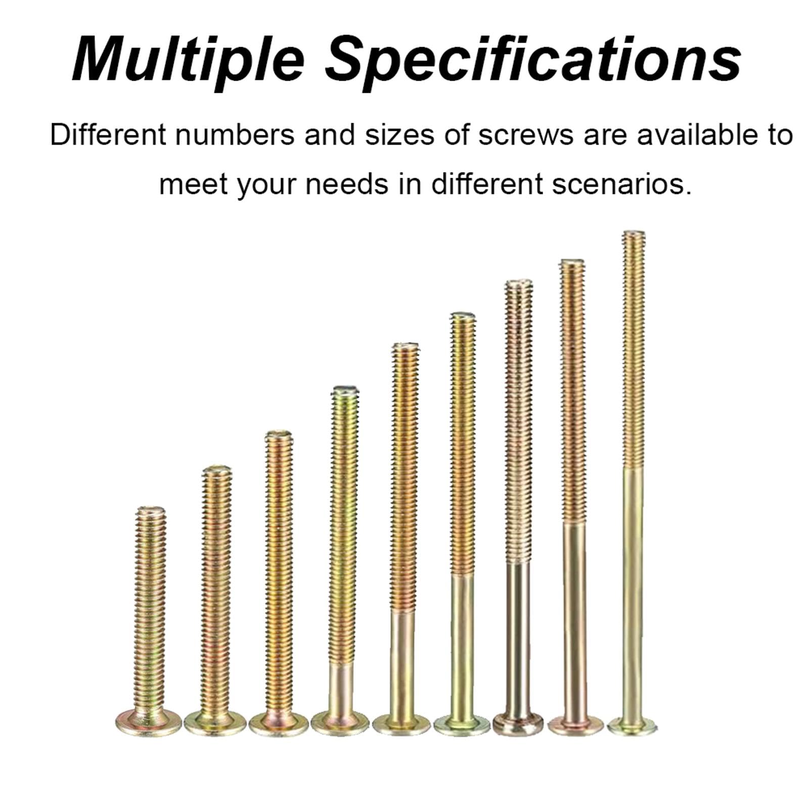 M6 x 100mm Furniture Bolts Nut Set - Image 4