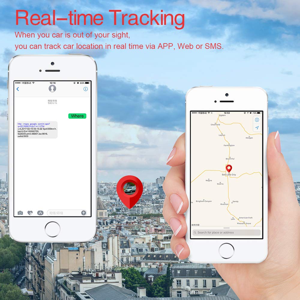 GPS Tracker für Auto 4G Anti-verlorener GPS-Tracker Kein ABO Echtzeit Tracking Wasserdicht Auto LKW Motorrad Fahrrad Ortung für Kostenlose APP Lange Standby (20000mAh)