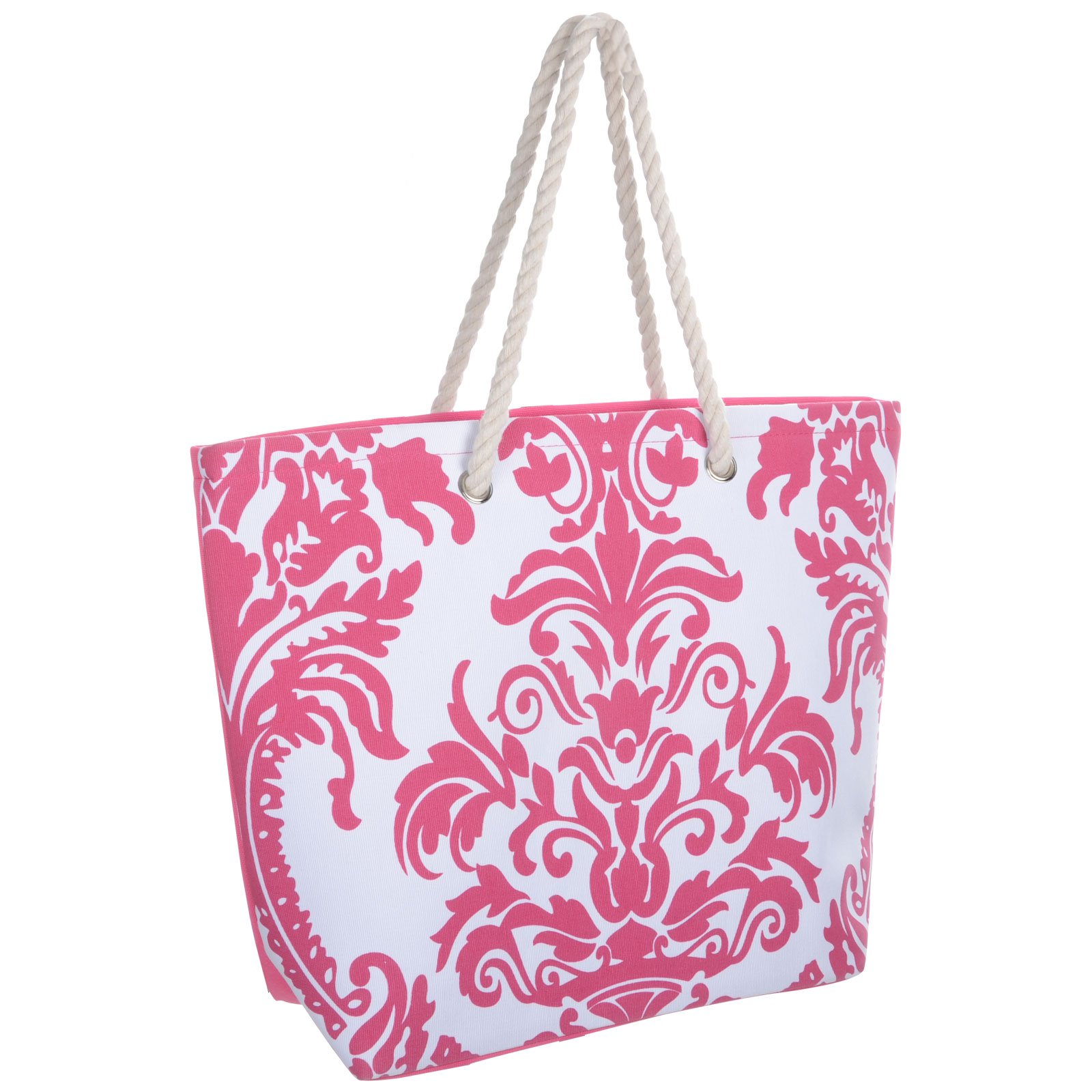Ladies Floral Canvas Beach Shoulder Bag Tote Shopping Reuseable Handbag