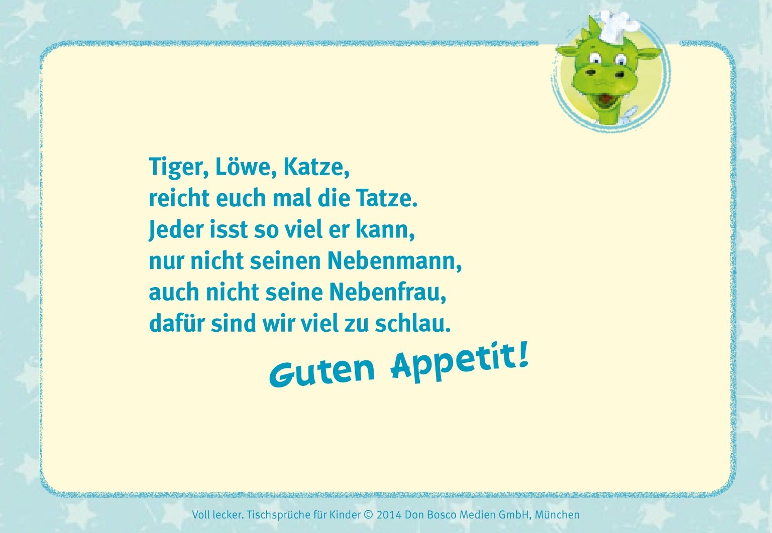 Voll lecker!: Tischsprüche für Kinder