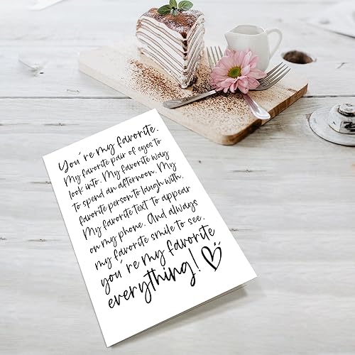 Miniatura 4 de Supoeguk Tarjeta romántica de aniversario de poema para hombres, tarjeta de cumpleaños para novio, marido, tarjeta de amor para él, You Are My