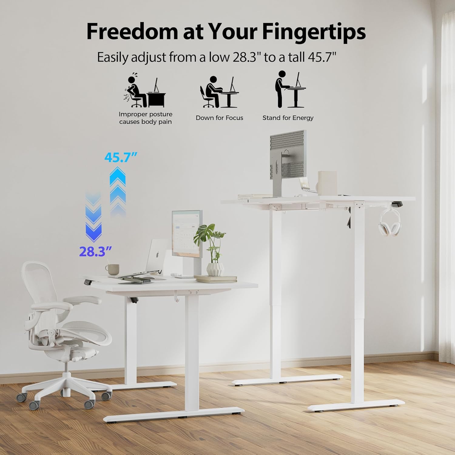 Agilestic Electric Standing Desk, L-Shaped 59 Inches Height Adjustable Desk, Sit and Stand up for Work Office Home, Ergonomic Rising Computer Table for Home Office with Splice Board, Rustic Brown Agilestic Electric Standing Desk, L-Shaped 59 Inches Height Adjustable Desk, Sit and Stand up for Work Office Home, Ergonomic Rising Computer Table for Home Office with Splice Board, Rustic Brown