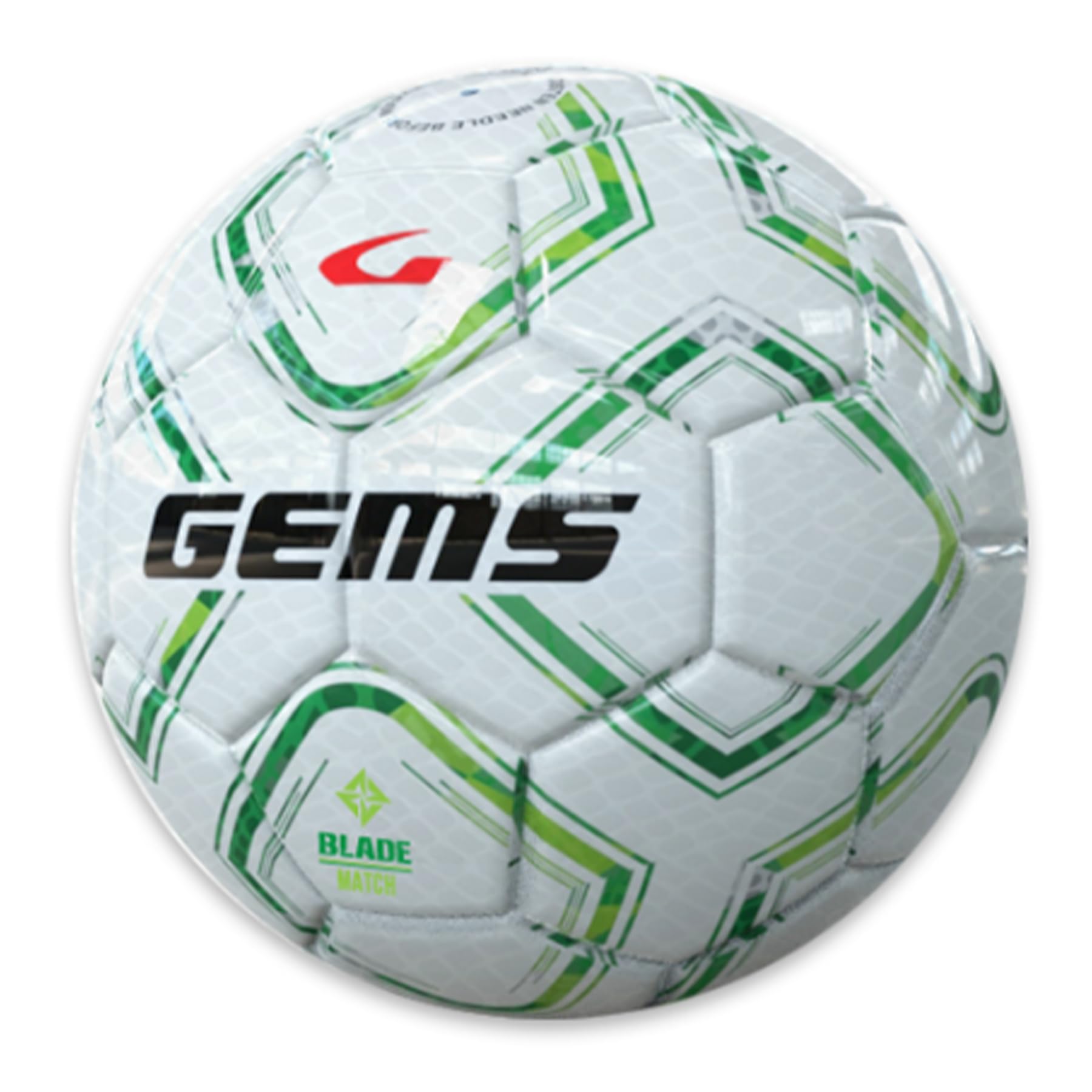 Gems TN02-1325 BLADE MATCH UNISEX Pallone da calcio ricreativo VERDE/VERDEFLUO Taglia 4