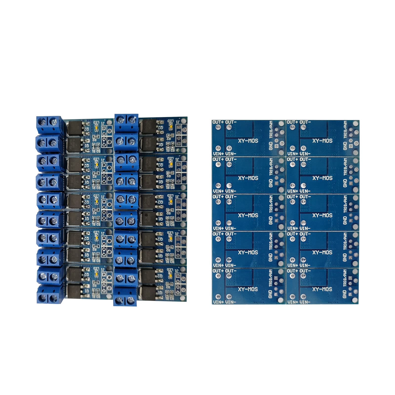 10x Dual High-Power MOS FET Trigger Switch Drive Module PWM Regulator Adjustment Electronic Switch Control Board DC 5V-36V 400W-image-12
