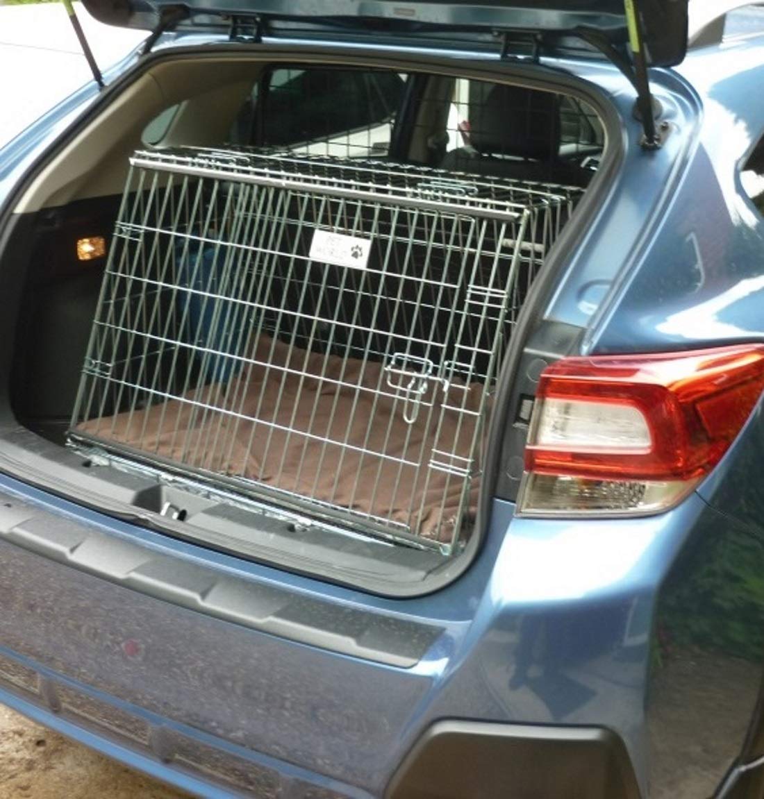 PET WORLD Dog Puppy Pet inclinato viaggio addestramento trasportino cassa, gabbia Adatto per Subaru XV