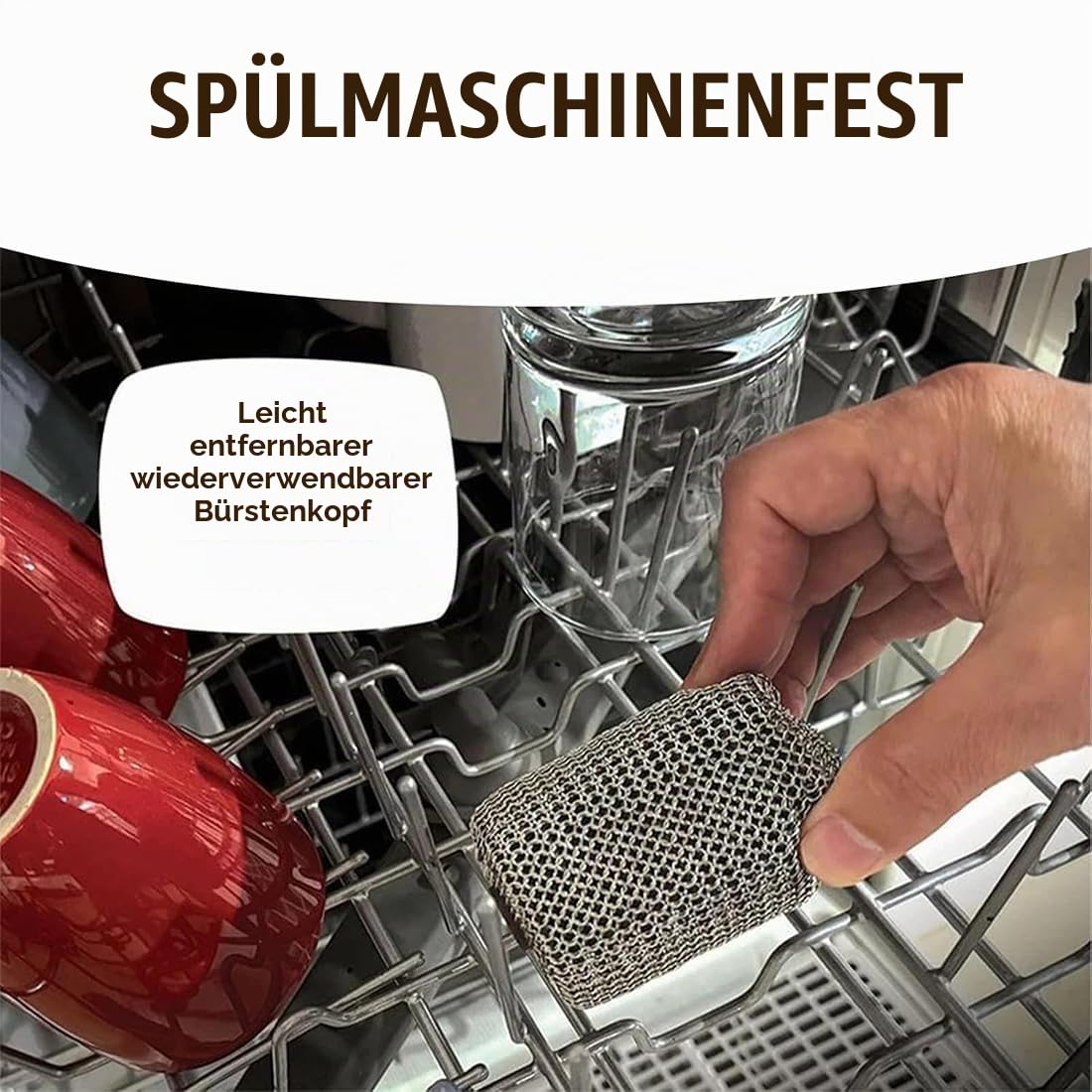 Shaker Elektrischer Grillreiniger, Borstenfrei Rotierende Grillbürste, Kabellos & Wiederaufladbar, Abnehmbare Edelstahltrommel, 350 U/Min, Hochgeschwindigkeitsreinigung (A)