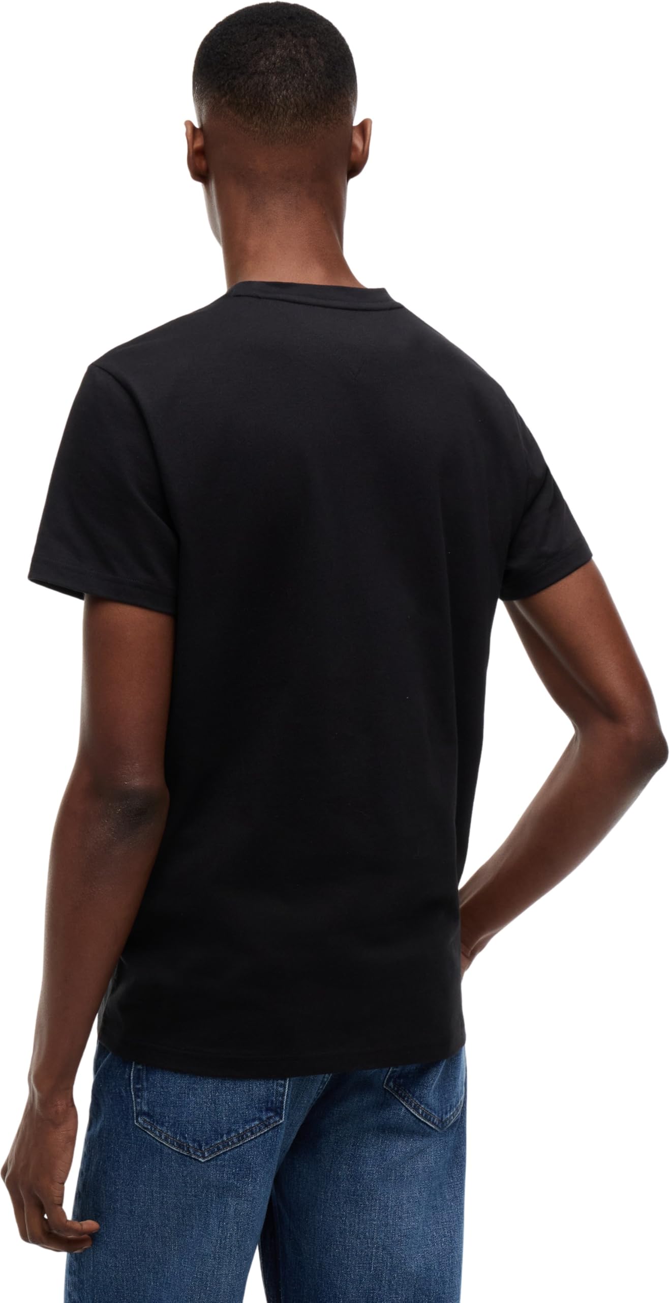 Tommy Jeans TJM Slim Sign Chest SS Tee Ext Dm0dm22538 T-Shirt S/S Homme (Lot de 1)
